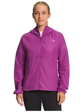 THE NORTH FACE Women’s FLYWEIGHT Hoodie 2.0 Jacket PURPLE CACTUS FLOWER Size XL
